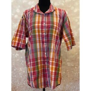 Mark, Fore & Strike M Plaid Button‎ Down Short Sleeve